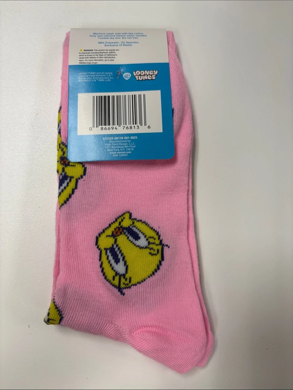 Warner Bros. Tweety Pink Casual Socks